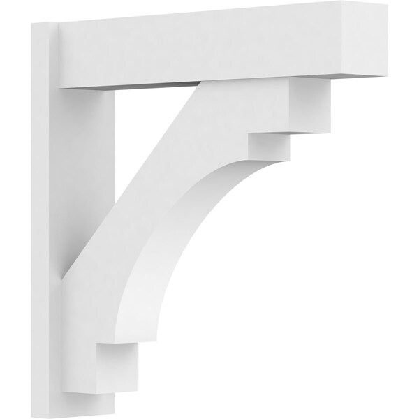 Ekena Millwork Merced Architectural Grade PVC Outlooker with Block Ends, 7"W X 30"D X 30"H OUTP07X30X30MRC05 - main